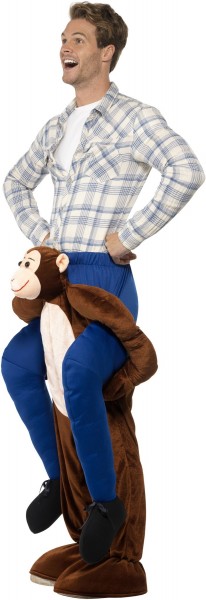 Chimpanzee piggyback men’s costume 2