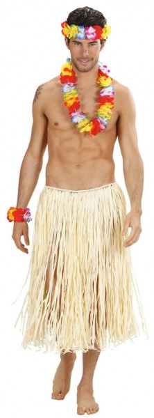 Blumige Nalani Hawaiikette Mit Stirn- Und Armband