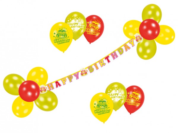 Birthday Cake Luftballon Set 23-teilig