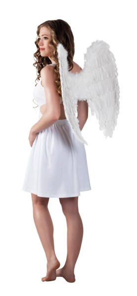 Vita ängelbarnvingar 65cm