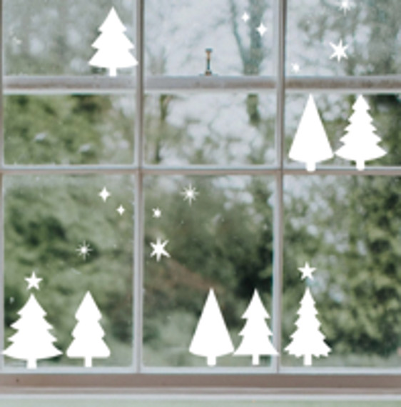 Vinilo para ventana - Árbol de Navidad