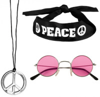 Set hippie peace 3 pezzi