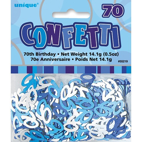 70th birthday blue sprinkle decoration miracle 2