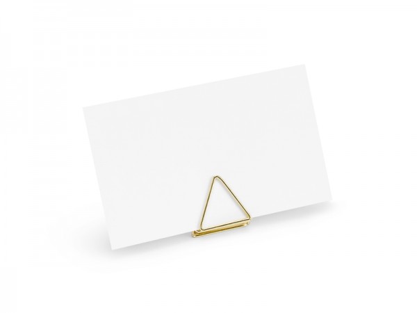 10 trójkątnych pojemników na karty złote 3