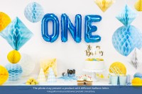 Preview: Foil balloon Q azure blue 35cm