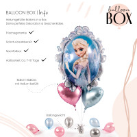 Vorschau: XL Heliumballon in der Box 3-teiliges Set Frozen Eiskönigin