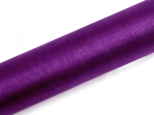 Organza stof Julie violet 9m x 16cm