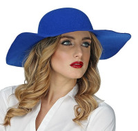 Vista previa: Sombrero holgado azul royal Elisabeth