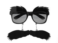 Preview: Party glasses with mustache and eyebrows