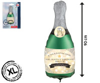 Botella de champán con globo de aluminio Chateau Celebration 90cm