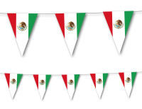 Cadena de banderines de papel de México 3.5mx 30cm