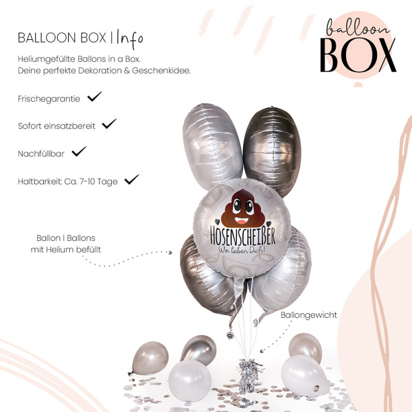 Heliumballon in der Box Hosenscheißer 3