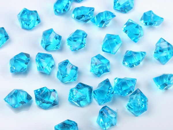 50 cristaux de décoration dispersés turquoise 3