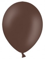 Vista previa: 100 globos estrella de fiesta marrón chocolate 27cm