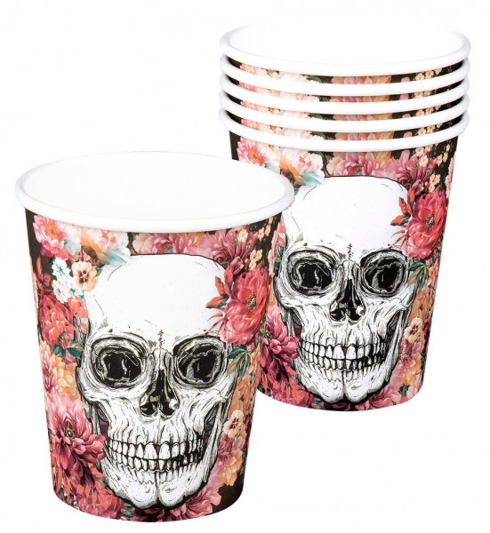 6 parade of the dead paper cups 250ml