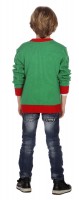 Preview: Christmas cardigan green for children