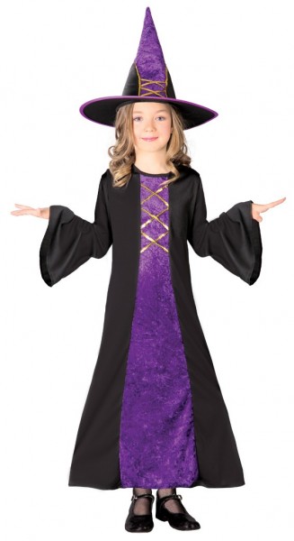 Little witch violatia costume for children