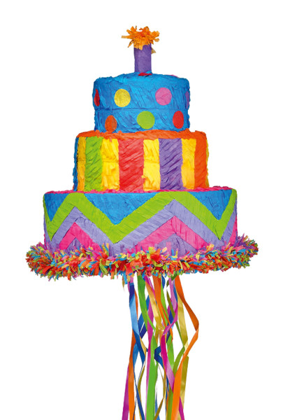 Piñata tarta de cumpleaños 27X30cm
