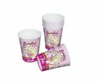 Preview: 6-pack Barbie paper cup children's birthday