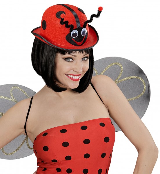 Red-black ladybug hat 3