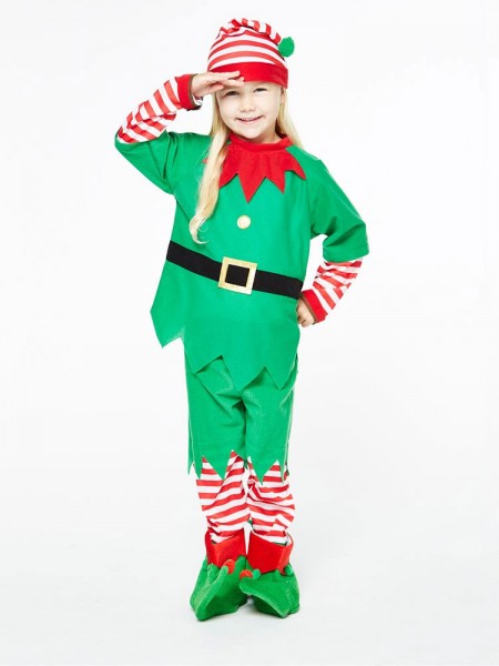 Kerst elf kostuum voor kinderen 3