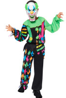 Aperçu: Déguisement de clown d'horreur fluo pour garçon