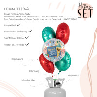 Vorschau: Hurra Schule Ballonbouquet-Set mit Heliumbehälter