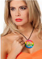 Peace Regenbogen Halskette