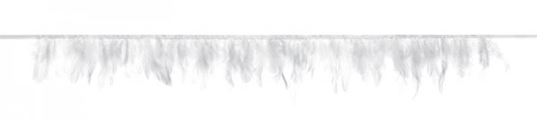 Heaven Blessed feather garland white 1m