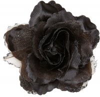 Withered rose hair clip