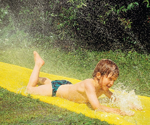 Yellow water slide 6.1mx 80cm