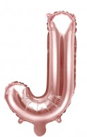 Folienballon J roségold 35cm