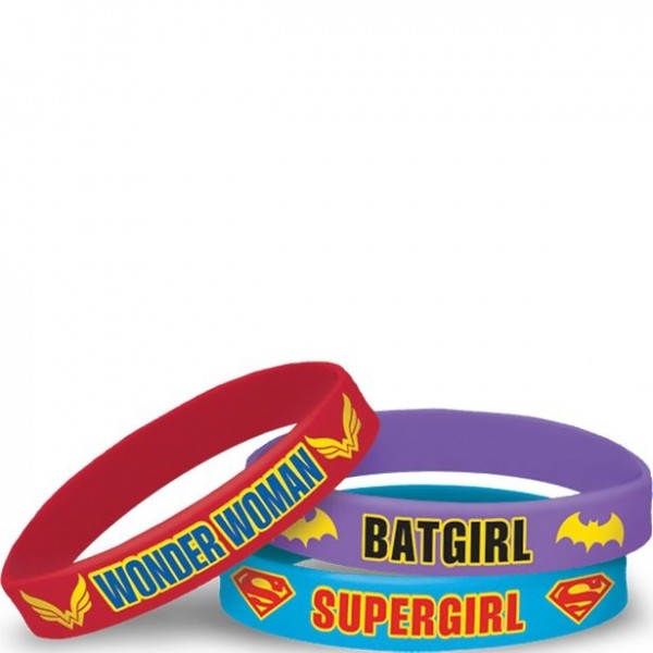 6 DC female superhero bracelets