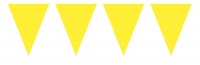Girlanda z chorągiewkami w kolorze żółtym 10 m
