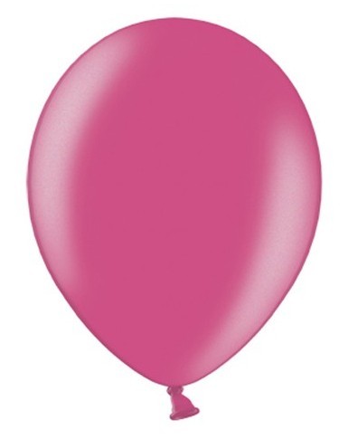 50 ballons métalliques party star rose 27cm