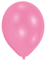 25 lyserøde latex balloner 27,5 cm
