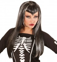 Preview: Gothic vamp wig black and white