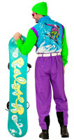 Vista previa: Disfraz de snowboarder neón para adulto