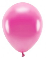 Vista previa: 100 globos metálicos Eco rosa 26cm
