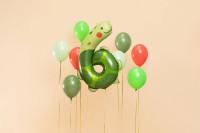 Vorschau: Tierwelt Zahl 6 Folienballon 96cm