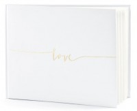 Förhandsgranskning: Gästbok Kärleksguld 24 x 18,5 cm