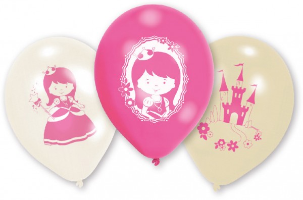 Zestaw 6 magicznych balonów księżniczki
