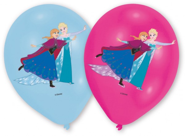 6 Frozen Eiszauber Luftballons 27,5cm