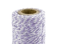 Preview: 50m cotton yarn in lilac white