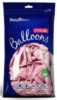 Vorschau: 100 Partystar metallic Ballons hellrosa 23cm