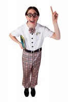Checkered nerd costume Andy for men
