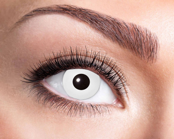Contactlenzen met witte ogen Driemaandelijkse lens