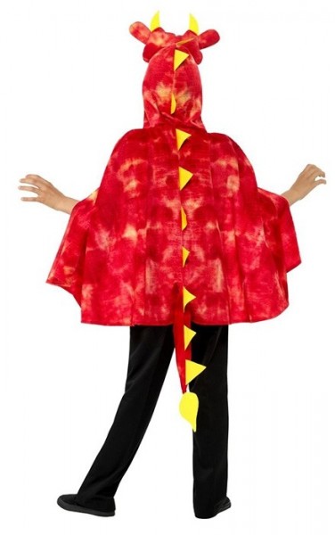 Red dragon head cape for children 2