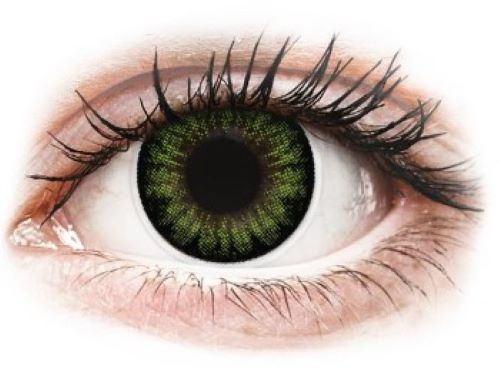 Green costume contact lens