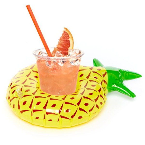Uppblåsbar dryckeshållare för ananas 18cm